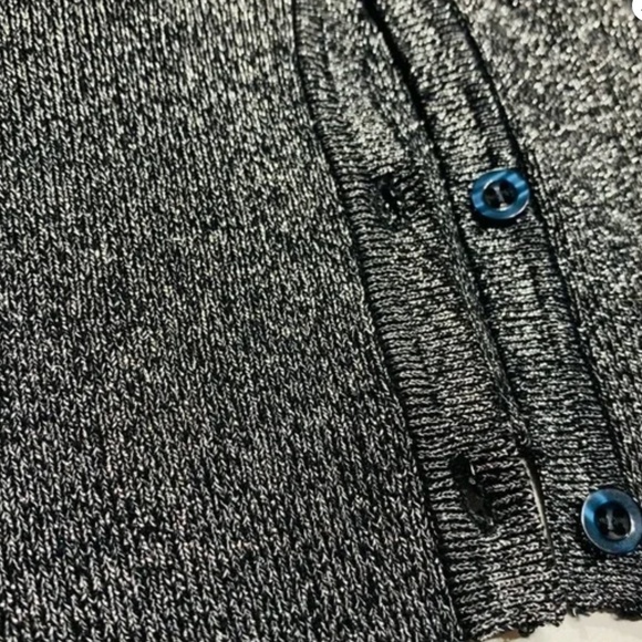 Kenneth Cole Reaction Silver Metallic Cardigan - Picture 3 of 7